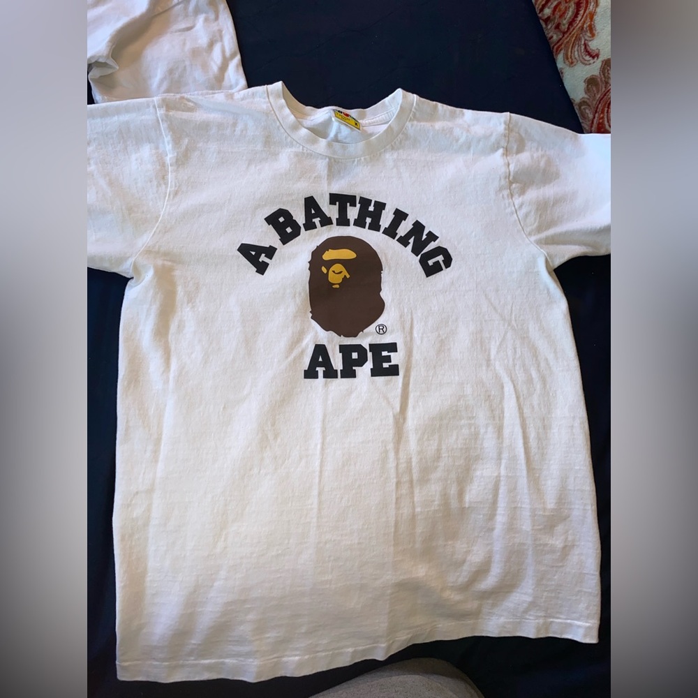 Bape College Tee White